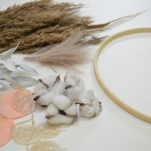DIY kranssipaketti puuvilla.