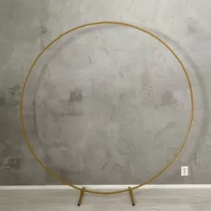 Pyöreä juhlakaari-hääkaari-ilmapallokaari kulta.