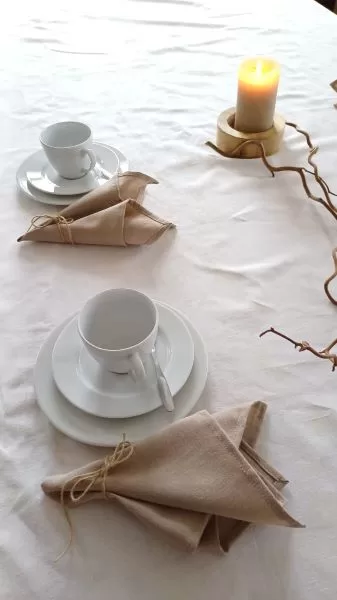 Vuokrattava puolipellava servetti.